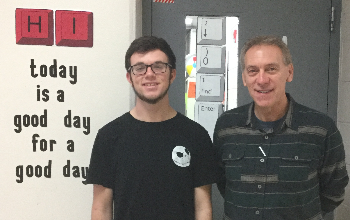 New Richmond High School senior Nick Loving graduates early thanks to support of teacher Gary Combs and the district’s Virtual Academy.
