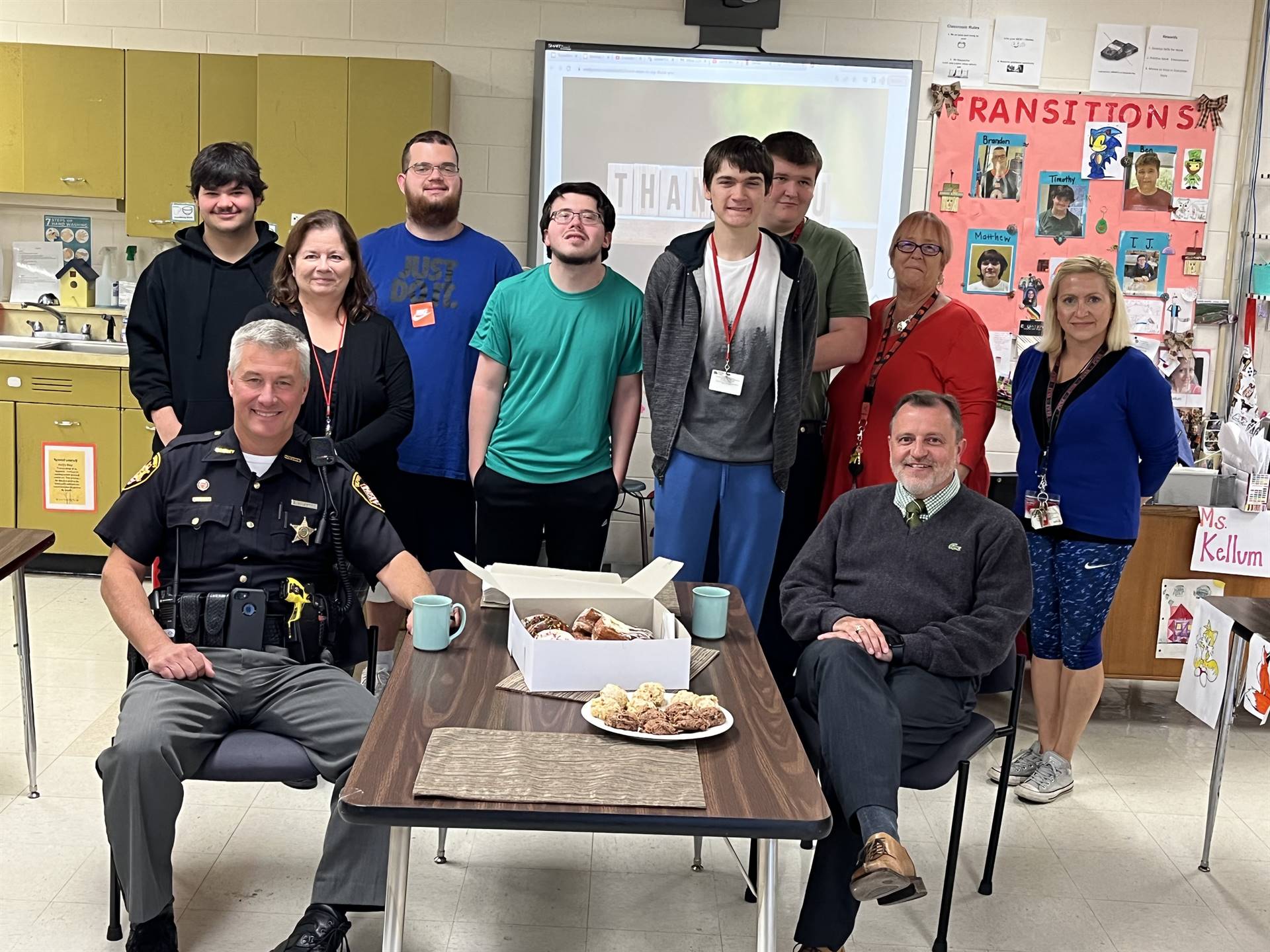 Coffee with a Cop in Transitions Program