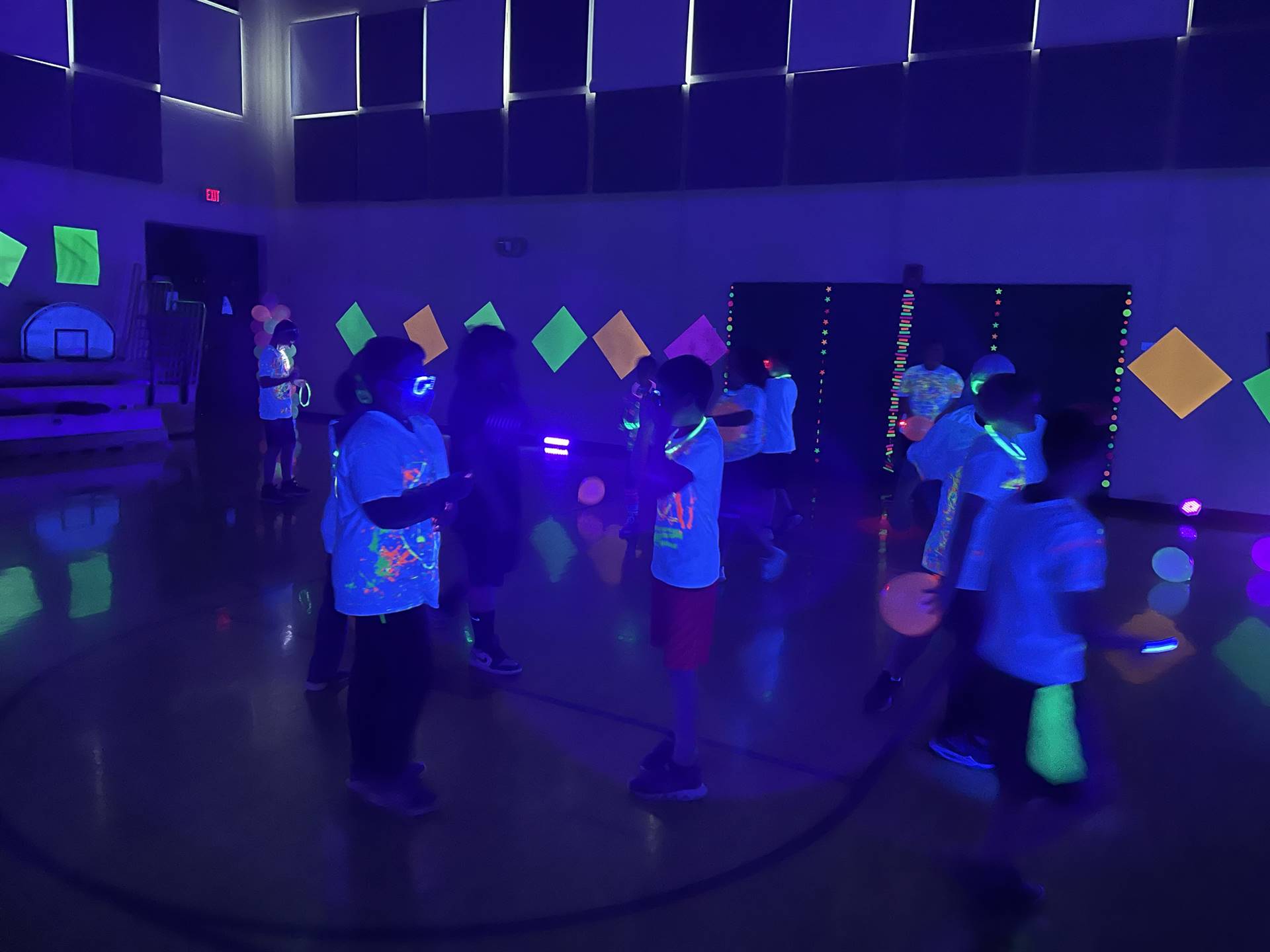 Glow party for Monroe fifth grade